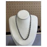 15in Sterling Rope Chain Necklace