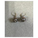 Sterling Ball Drop Earrings