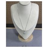 18in 925 Necklace Ring Set Opal Gemstone Halo