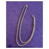 Sterling Chain 22in Necklace