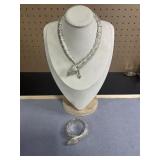 Sterling Bulgari Serpentini Necklace and Bracelet