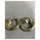 Sterling Robert Lee Morris Hoop Earrings
