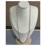 28in Sterling Rope Style Chain Necklace