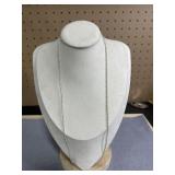 23in Sterling Twist Rope Chain Necklace