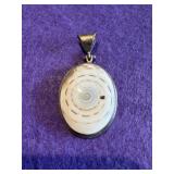 925 White Shell Pendant