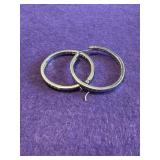 Sterling Hoop Earrings
