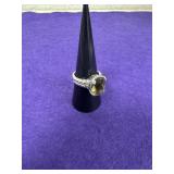 Size 7in Yellow Gemstone Set Ring