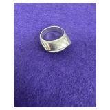 925 Citrine Bezel Set Ring Size 8.75