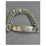 7in Sterling Curb Link ID Bracelet