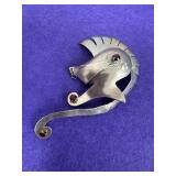 Sterling Trojan Brooch