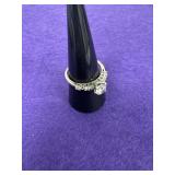 Size 8 Sterling Engagement Ring