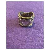 Sterling Heart Ring size 7