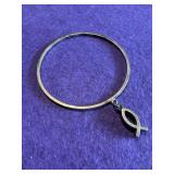 James Avery Deep Ichthus Fish Bracelet