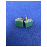 Chrysoprase 925 Cuff Links