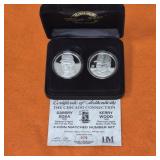 Two 1oz .999 Fine Silver Rounds MLB 2 Coin Set