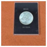 1978 Mexican Silver 100 Pesos Coin