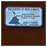 45.5g Sterling Silver Bar Vintage WW2 Ingot