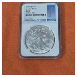 2023 American Silver Eagle Type 2 MS70 1st Day