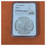 2023 MS69 American Silver Eagle Type 2