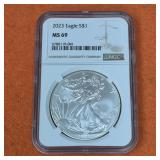 2023 MS69 American Silver Eagle Type 2