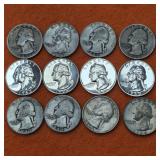90% Silver US Coin Collection Washington Quarters