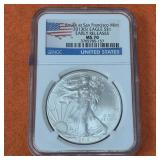 2013 S American Silver Eagle MS70 1st Releases