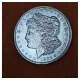 1921 D Morgan Silver Dollar