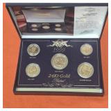 24k Gold Plated 1999 US Presidential Set