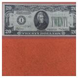 1934 Green Seal US $20 Banknote