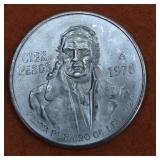 1978 Mexican Silver 100 Pesos Coin