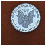 1/2oz .999 Fine Silver Round ASE Style
