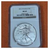 2013 W American Silver Eagle MS69