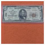 1929 Federal Reserve of Wichita US $10 Banknote