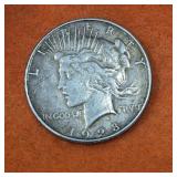 1928 S US Silver Peace Dollar