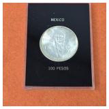 1978 Mexican Silver 100 Pesos Coin