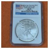 2013 S American Silver Eagle MS70 Early Releases