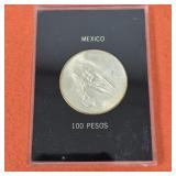 1978 Mexican Silver 100 Pesos Coin