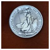 1oz .999 Fine Silver Round 2020 Britannia 2 Pounds
