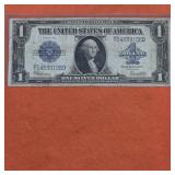 1923 US $1 Silver Certificate Horseblanket