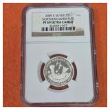 Silver 2009 S PF69 Ultra Cameo US Quarter