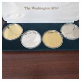 1 Troy Pound .999 Fine Silver Washington Mint Set