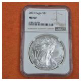 2023 MS69 American Silver Eagle Type 2