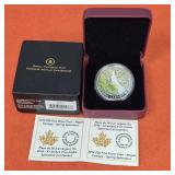 1oz .999 Fine Silver 2014 Canadian $20 Maple