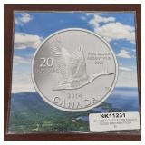 .999 Silver Round 2014 Canadian $20 Goose Sealed