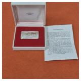 Sterling Silver Vintage 1974 Christmas Ingot