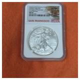 2020 S Emergency Issue MS69 American Silver Eagle