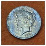1927 D US Silver Peace Dollar