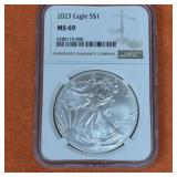 2023 MS69 American Silver Eagle Type 2