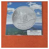.999 Silver 2014 Canadian $20 Goose Coin