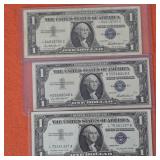 1957, A & Star Note US $1 Silver Certificates